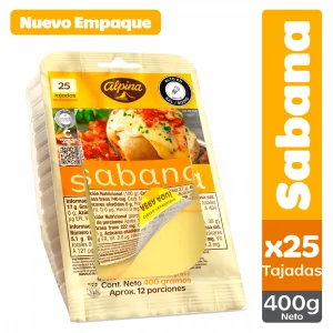 Queso Sabana 25 Tajadas - 400 g