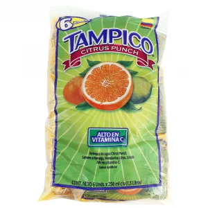 Refresco Tampico Citrus Bolsa 6X 250 ml