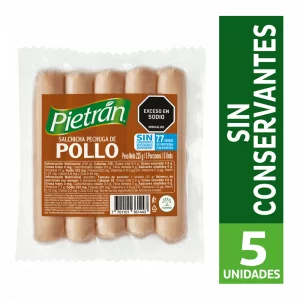 Salchicha De Pechuga De Pollo Pietrán x 5 und Sin Conservantes x 225 g