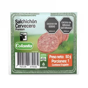 Salchichón Colanta Cervecero Tajado x 50 g