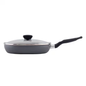 Sartén IMUSA Aluminio 20 cm Antiadherente Tapa de Vidrio
