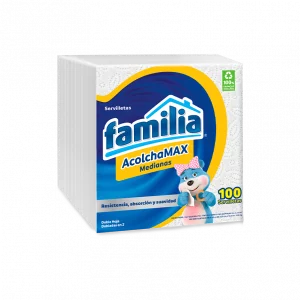 Servilletas Familia AcolchaMAX Mediana x 100 und