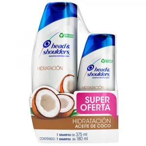 Shampoo Head & Shoulders Coco 375 ml + 180 ml Precio Especial