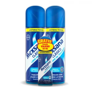 Talco Mexsana Spray Antibacterial 2 x 260 ml Gratis 50 ml
