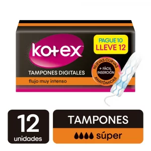 Tampon Kotex Digital Súper 12 und