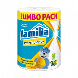 Toalla Familia Practi-Diarias Jumbo Pack x 150 Hojas
