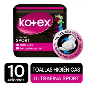 Toallas HigiéNicas Kotex Fitness Ultrafina 10 und