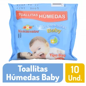 Toallitas Mercacentro Baby Humedas 10 und