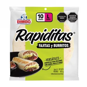 Tortilla Bimbo Blanca Fajitas X10 und 425 g