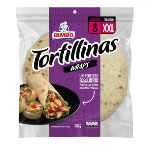 Tortilla Bimbo Blanca Wraps X8 und 580 g
