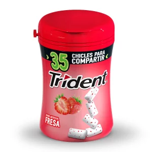 Trident Botella Fresa x 45.5 g