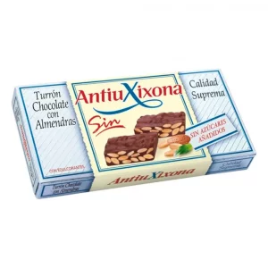 Turron Antiuxixona Sin Azúcar Chocolate Con Almendras x 150 g