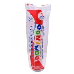 Vaso Domingo Blanco 1 Oz x 50 und