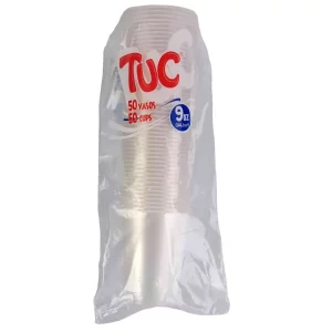 Vaso Tuc Translucido 9 Oz x 50 und