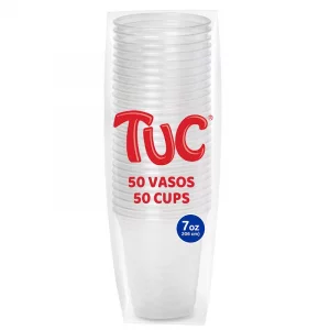 Vaso Tuc Transparente 7Onz x 50 und