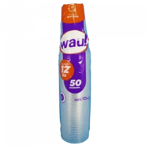 Vaso Wau Translucido 12 Oz x 50 und
