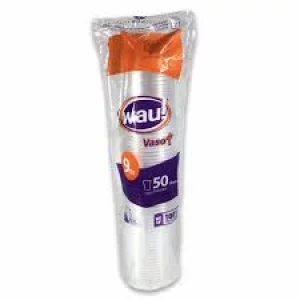 Vaso Wau Traslucido 9 Oz x 50 und