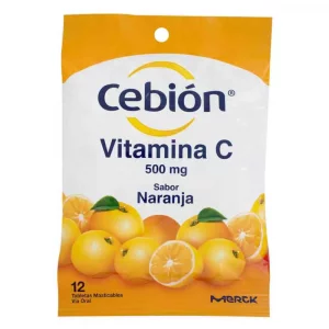 Vitamina C Cebión Tabletas x 12 und