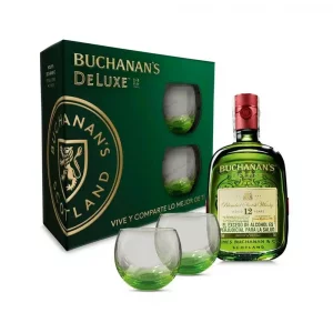 Whisky Buchanan'S Deluxe Precio Especial 12 Años + 2 Vasos x 750 ml