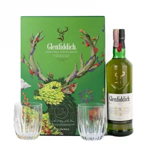 Whisky Glenfiddich Precio Especial 12 Años Con Vaso x 750 ml