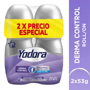 Yodora Roll On Derma Control 2X 53 g Precio Especial