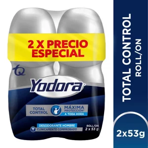 Yodora Roll On Total Control 2 X 53 g Precio Especial