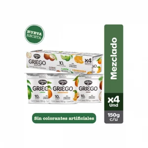 Yogurt Alpina Griego Mezclado Surtido x4 und x 600 g