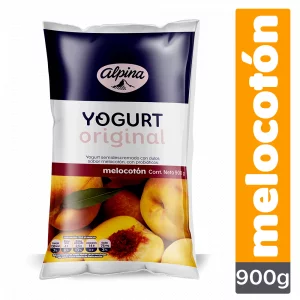 Yogurt Alpina Original Melocotón Bolsa 900 g