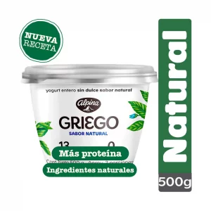 Yogurt Griego Alpina Natural x 500 g