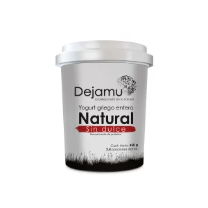Yogurt Griego Dejamu Entero Natural Sin Dulce x 450 g