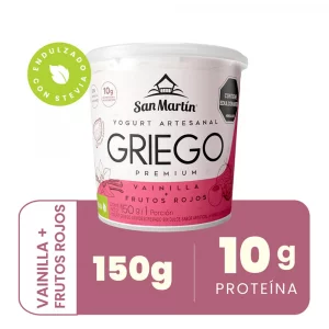 Yogurt Griego San Martin Vainilla + Frutos Rojos x 150 g