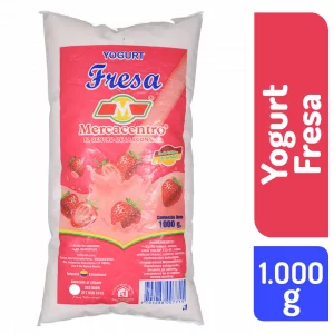 Yogurt Mercacentro Bolsa Fresa 1000 g