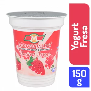 Yogurt Mercacentro Vaso Fresa 150 g