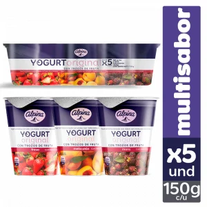 Yogurt Original Vaso 150 g - Multiempaque X5 und