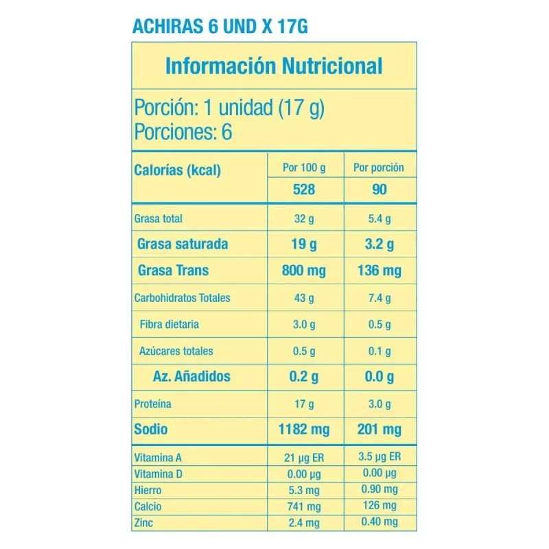 Achiras Ramo 6 und x 17 g