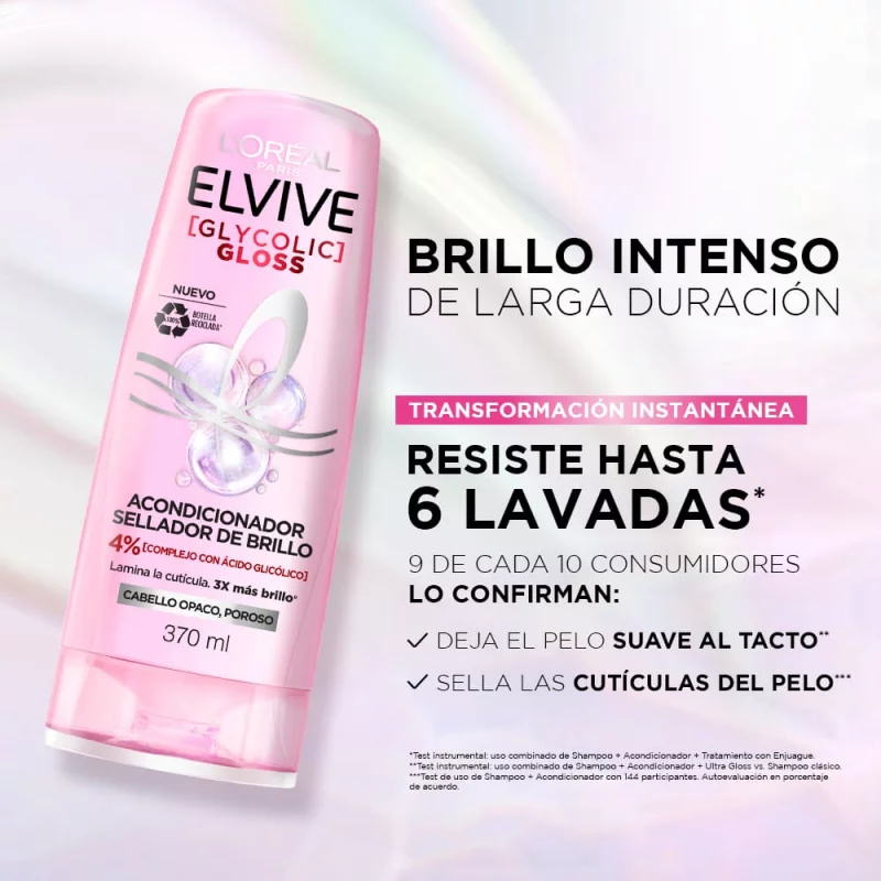 Acondicionador Elvive Glycolic Gloss x 370 ml