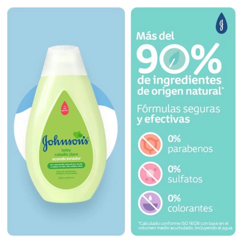 Acondicionador Johnson Baby 400 ml  - Manzanilla