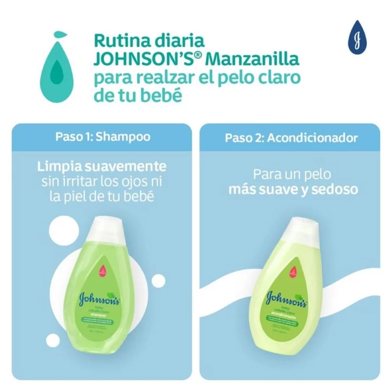 Acondicionador Johnson Baby 400 ml  - Manzanilla