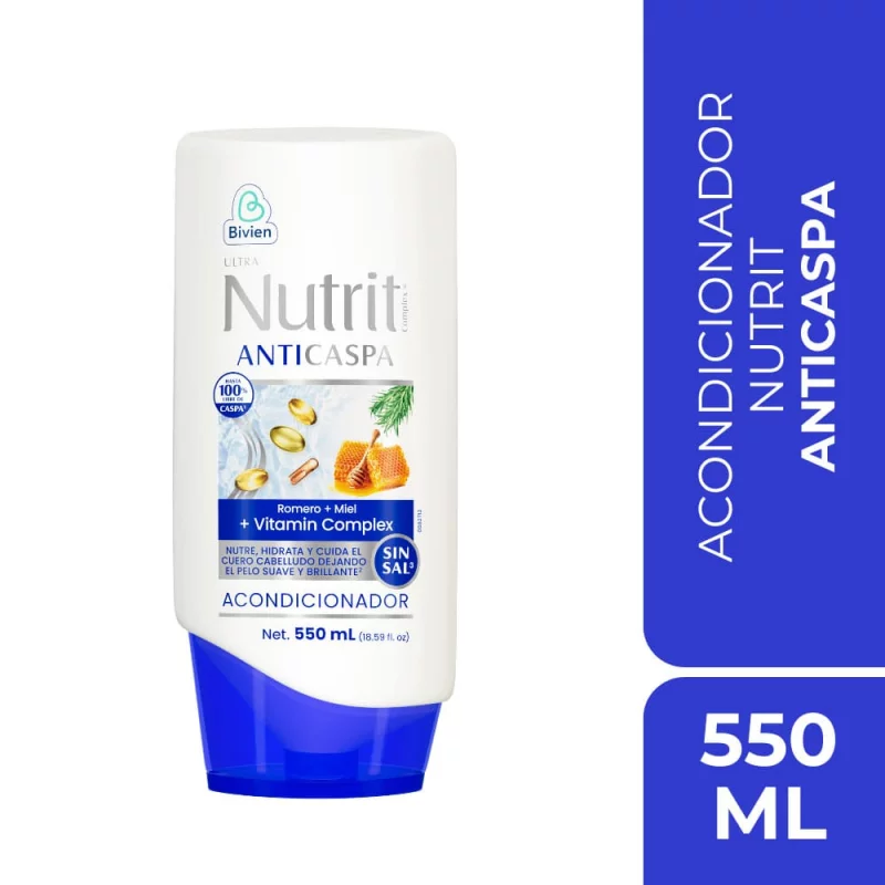 Acondicionador Nutrit Anticaspa Romero Y Miel x 550 ml