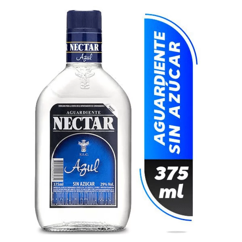 Aguardiente Nectar Azul 375 ml