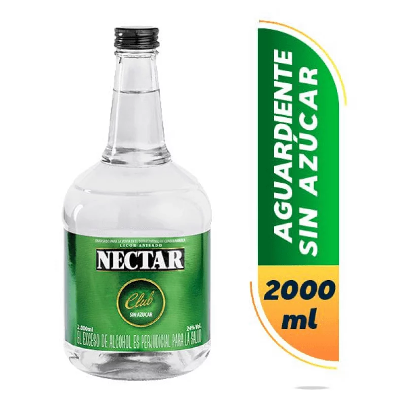 Aguardiente Nectar Club garrafa 2000 ml