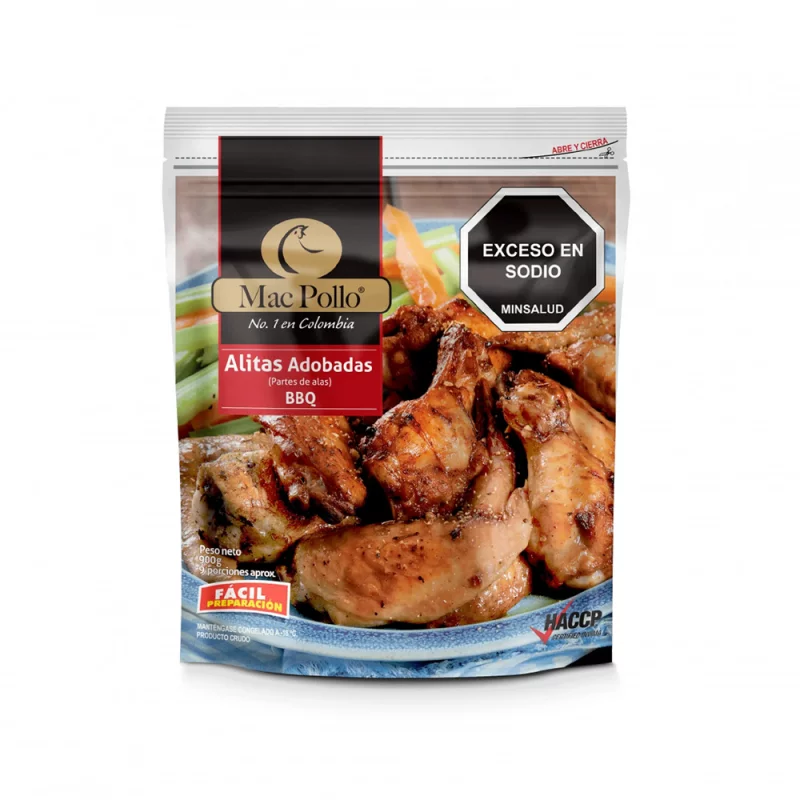 Alitas Adobadas Mac Pollo BBQ x 900 g