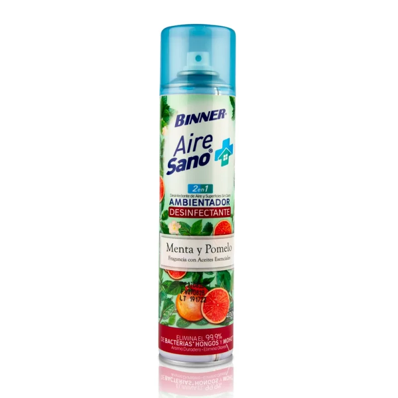 Ambientador Binner Desinfectante Aerosol x 400 ml Menta-Pomelo