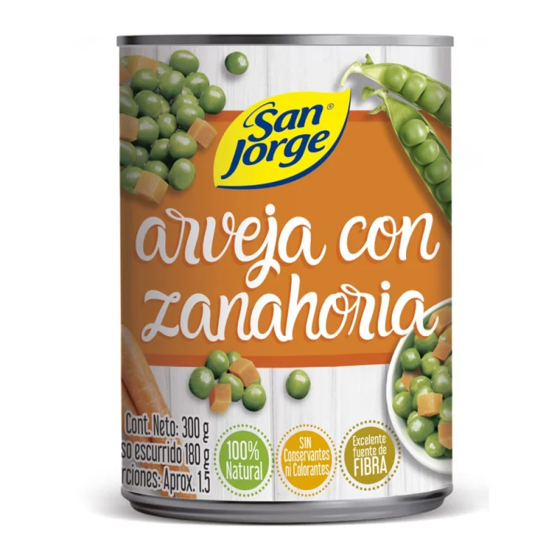 Arveja con Zanahoria San Jorge x 300 g