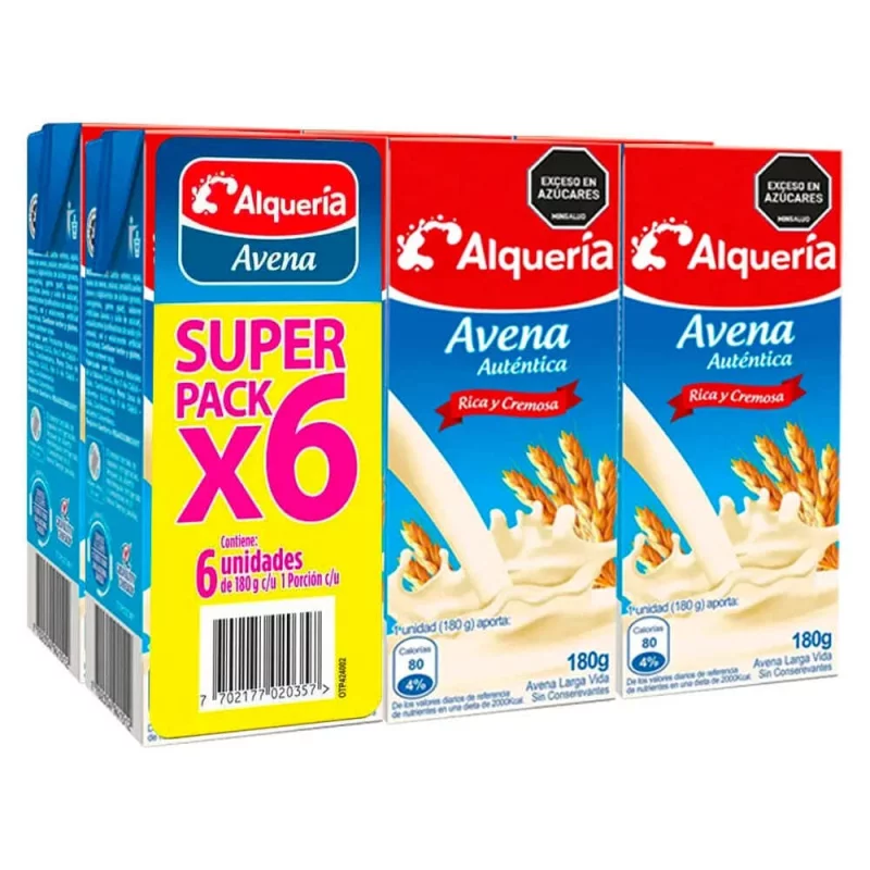 Avena Alqueria Pro Autentica Bolsa x 6 und x 1080 g