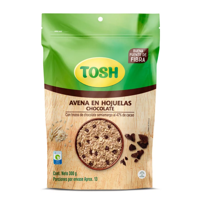 Avena En Hojuelas Tosh Chocolate x 300 g