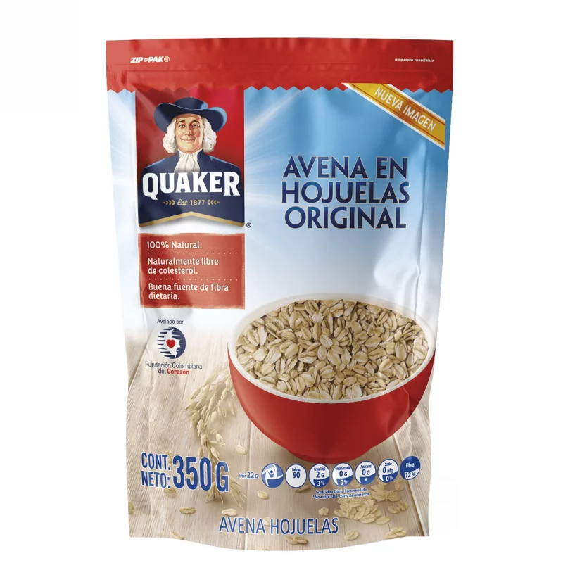 Avena Quaker Hojuelas Doypack 350 g