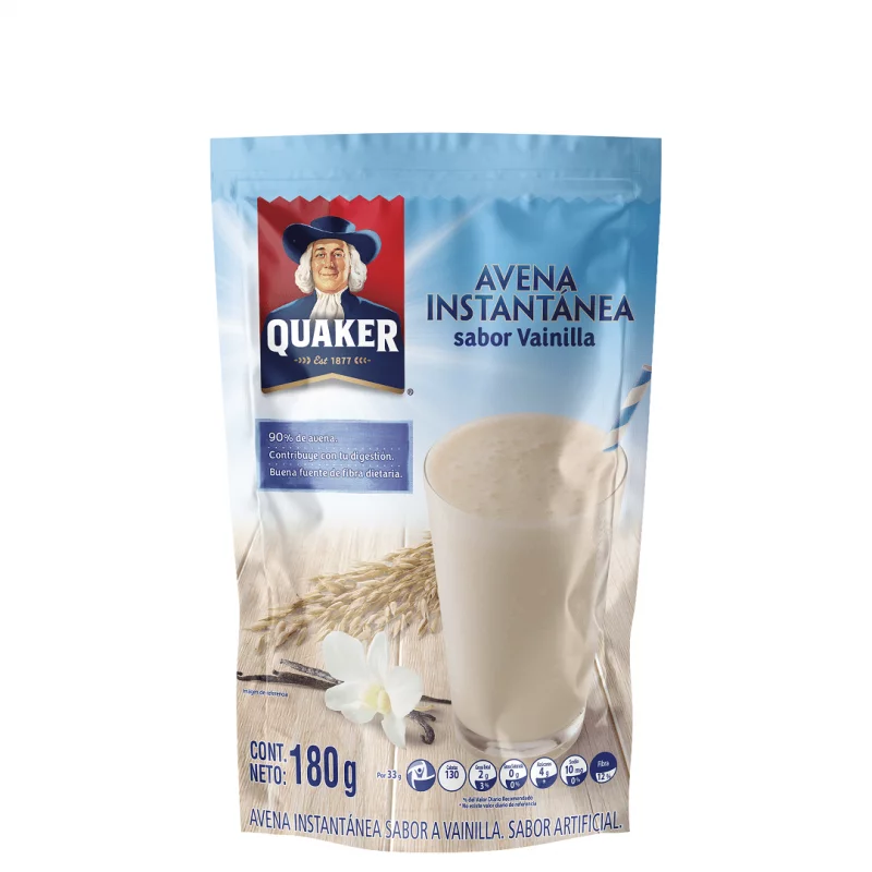 Avena Quaker Instantánea Vainilla 180 g