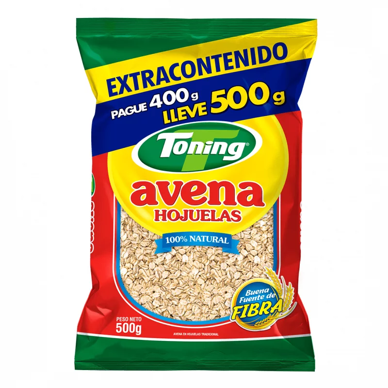 Avena Toning Hojuelas Extracontenido 400 g