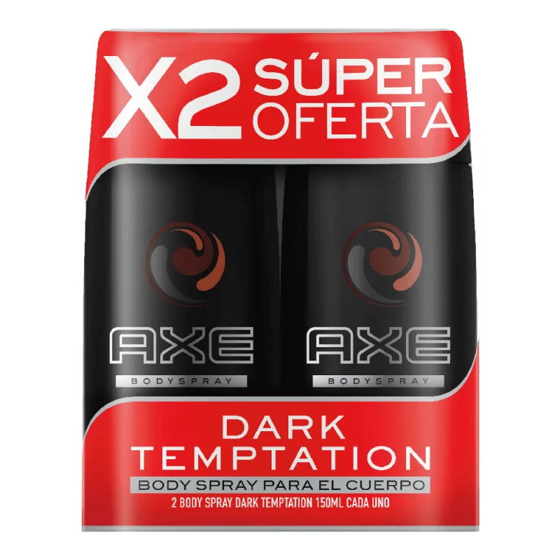 Axe Bodyspray 2X96 g Dark Temptation Aerosol